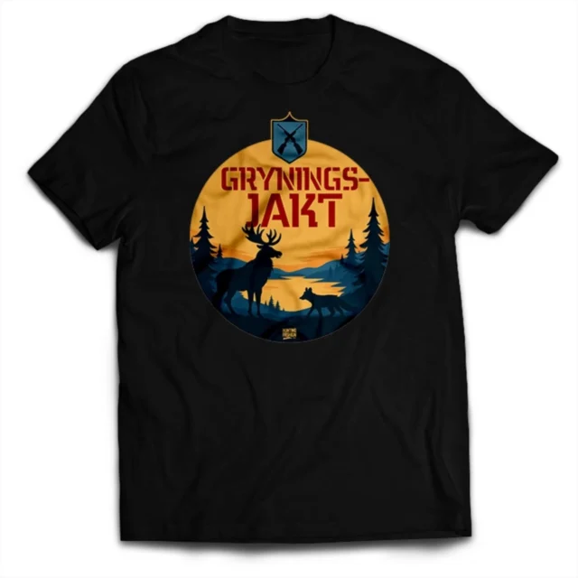Gryningsjakt! Rykande färskt hos oss! Tshirt och hoodie!